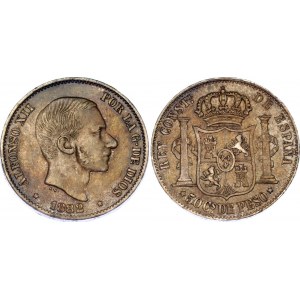 Philippines 50 Centimos de Peso 1882