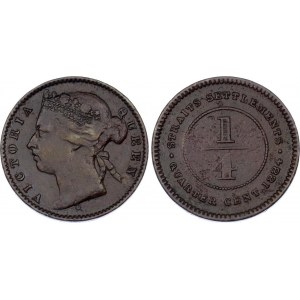 Straits Settlements 1/4 Cent 1884