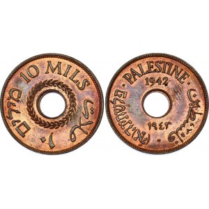 Palestine 10 Mils 1942