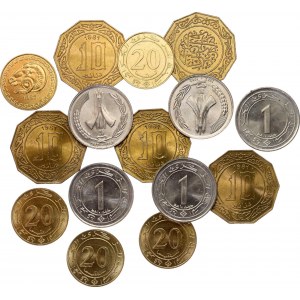 Algeria Lot of 15 Coins 1981 - 1987