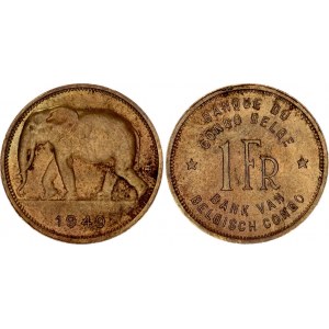 Belgian Congo 1 Franc 1949