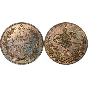 Egypt 20 Qirsh 1906 H AH 1324//22