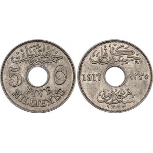 Egypt 5 Milliemes 1917 AH 1335