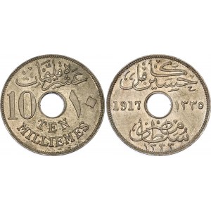 Egypt 10 Milliemes 1917 AH 1335