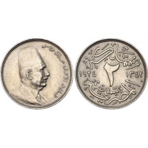 Egypt 2 Milliemes 1924 H AH 1342