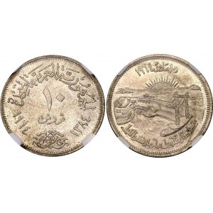 Egypt 10 Piastres 1964 AH 1384 CCG MS60
