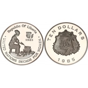 Liberia 10 Dollars 1985