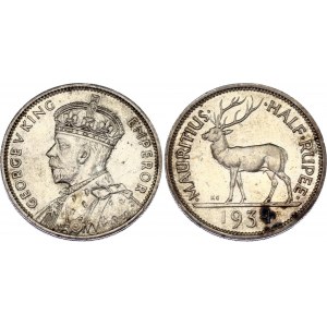 Mauritius 1/2 Rupee 1934