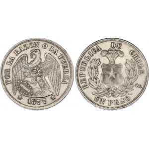 Chile 1 Peso 1877 So