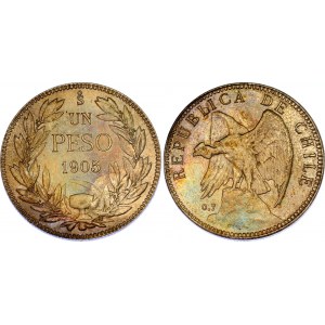Chile 1 Peso 1905 So