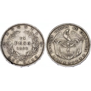 Colombia 1 Peso 1866