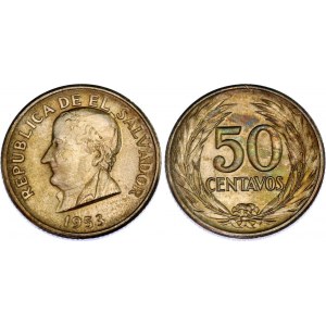 El Salvador 50 Centavos 1953