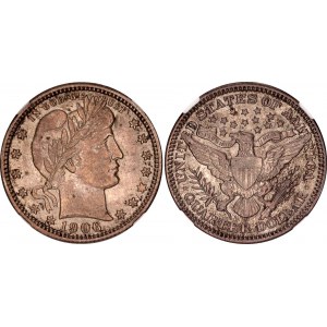 United States 25 Cents 1906 NGC AU