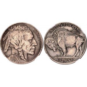 United States 5 Cents 1916 D NGC AU