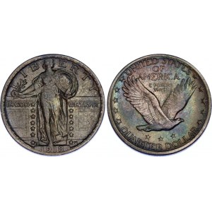 United States 1/4 Dollar 1918
