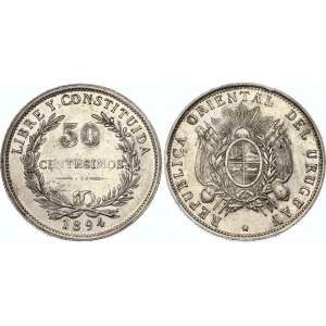 Uruguay 50 Centesimos 1894