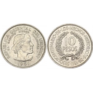 Uruguay 10 Pesos 1961