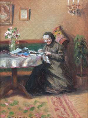 Bronisława Rychter-Janowska (1868 Kraków - 1953 tamże), Kobieta we wnętrzu