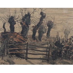 Jean Peské (1870 Golta/Ukraine-1949 Le Mans), Landscape with Willows