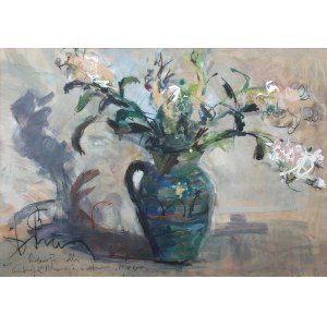 Antoni Suchanek (1901 Rzeszów - 1982 Gdynia), Vase mit Blumen, 1958.