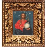 Ikona Chrystus Pantokrator, Rosja, XVIII/XIX w.