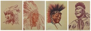 Bolesław CYBIS (1895-1957), „Teka Folio One of American Indian Drawin”