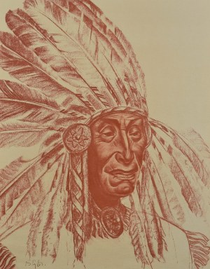 Bolesław CYBIS (1895-1957), „Teka Folio One of American Indian Drawin”