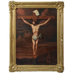 Artysta nieokreślony, pocz. XIX w., Chrystus na krzyżu