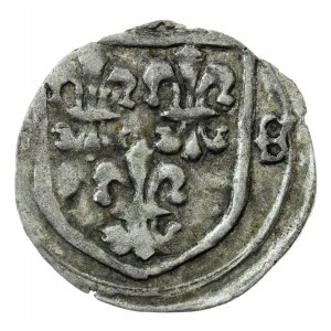 halerz, 1430-1440, Nysa, biskup Konrad Oleśnicki (1417-1447)