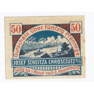 Chrościce (Chroschütz), bon, 50 fenigów, b.d.