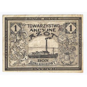 Jaworzno, bon, 1 korona, 1919