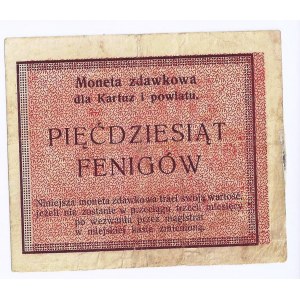 Kartuzy, bon, 50 fenigów, 1 marca 1920