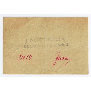 Kraków, bon, 1 korona, 1919