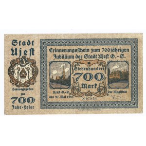 Ujazd (Ujest), bon, 700 marek, 27 maja 1923