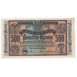 Wałcz (Deutsche Krone), bon, 500 marek, 1922