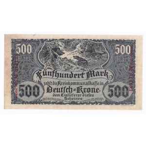 Wałcz (Deutsche Krone), bon, 500 marek, 1922