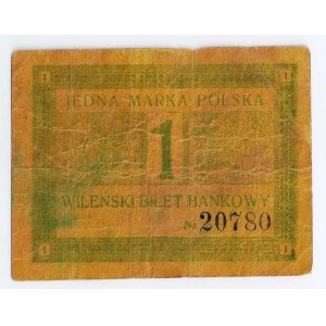 Wilno, bon, 1 marka, 31 stycznia 1920