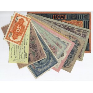 Rosja, zestaw 13 banknotów