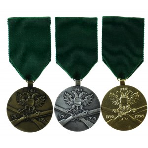 Austria, zestaw 3 medali, medale pamiatkowe 200-lecia Brneńskiego Związku Strzeleckiego