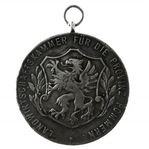 Niemcy, Prusy, medal za Zasługi dla Izby Rolniczej Prowinicji Pomorskiej, srebro