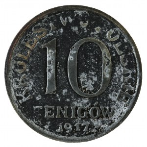 10 fenigów, 1917, napis otokowy bliżej obrzeża