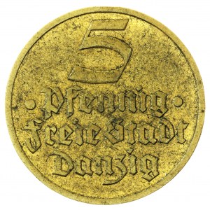 5 fenigów, 1932, flądra