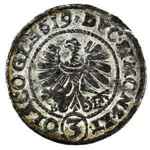 3 krajcary, 1619, Oleśnica, Henryk Wacław i Karol Ferdynand 1617-1639