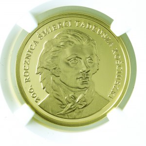 200 zł 20017, 200. Rocznica Śmierci Tadeusza Kościuszki, grading, PF 70 Ultra Cameo