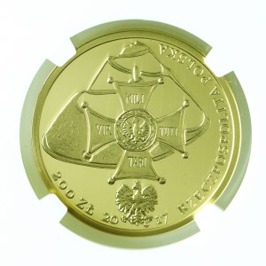 200 zł 20017, 200. Rocznica Śmierci Tadeusza Kościuszki, grading, PF 70 Ultra Cameo