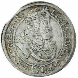 Austria, 6 krajcarów, 1686, Sankt Veit, rzadka mennica