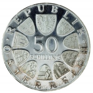 Austria, 50 szylingów, 1974, srebro