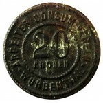 Czechy, VRBNO (Würbenthal), zestaw monet zastępczych (3 sztuki)