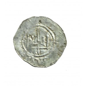 CESARSTWO, SAKSONIA, Bernard II (1011-1059), piękny denar z Jever, rzadki