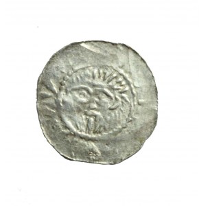 CESARSTWO, SAKSONIA, Bernard II (1011-1059), piękny denar z Jever, rzadki